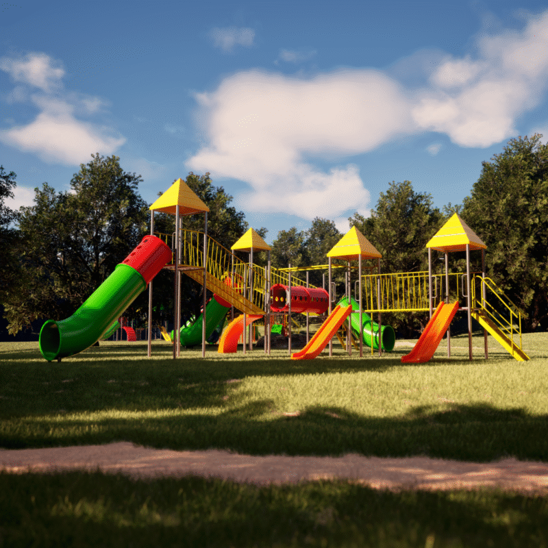 Súper Mangrullo de 6 torres con escaleras, puentes y tubos