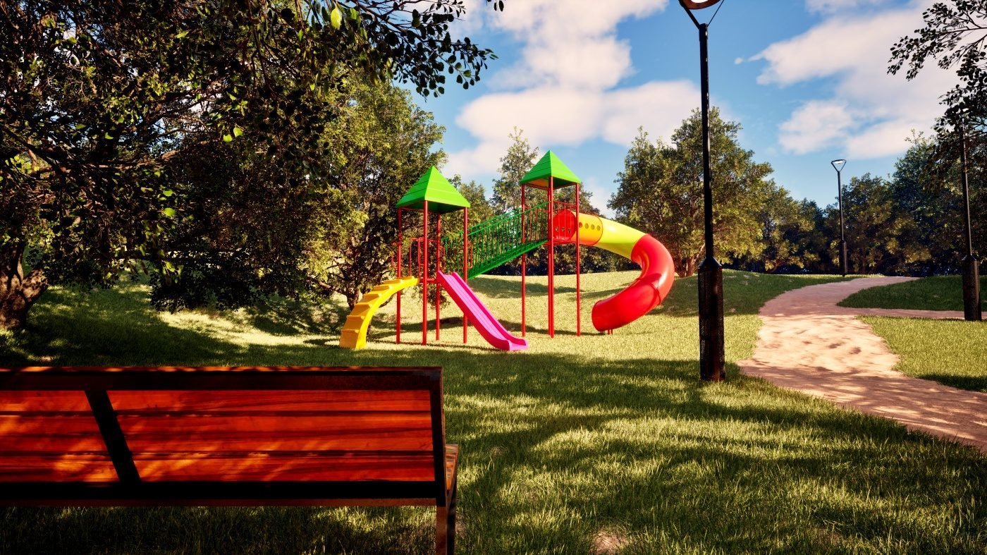 Mangrullo de dos torres con tobogán rulo (Cod 249)