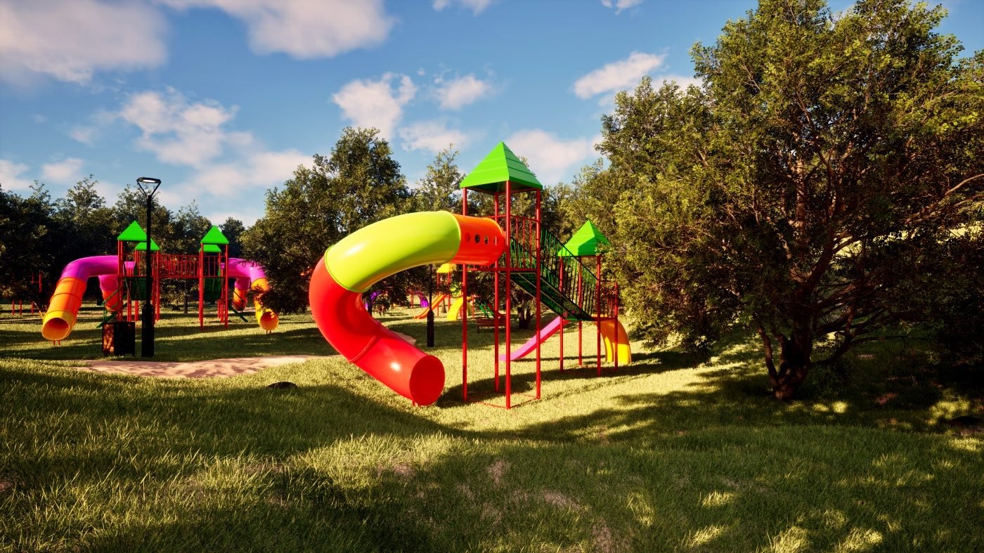 Mangrullo de dos torres con tobogán rulo (Cod 249)