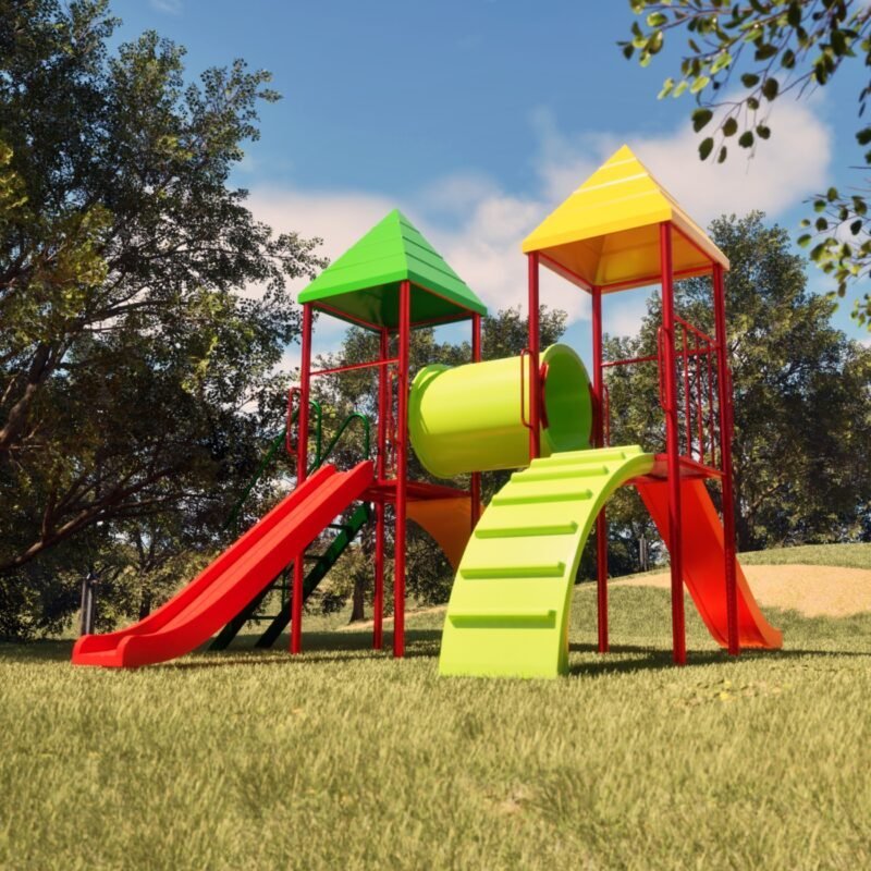 Mangrullo de dos torres con toboganes (Cod 110)